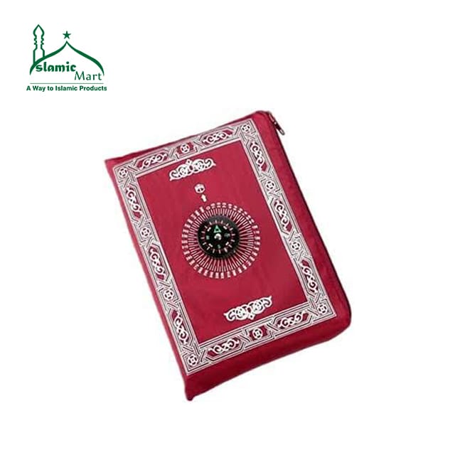 Travelling Prayer mat with Qibla Numa/ Pocket Janamaz