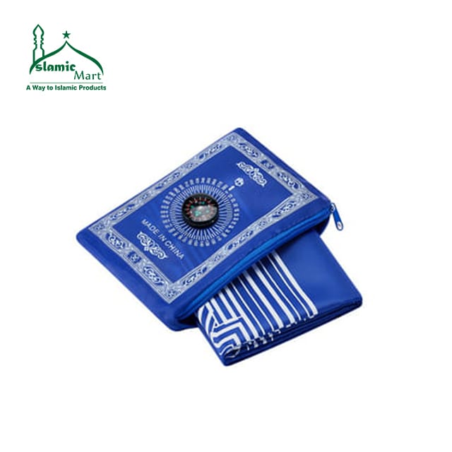 Travelling Prayer mat with Qibla Numa/ Pocket Janamaz