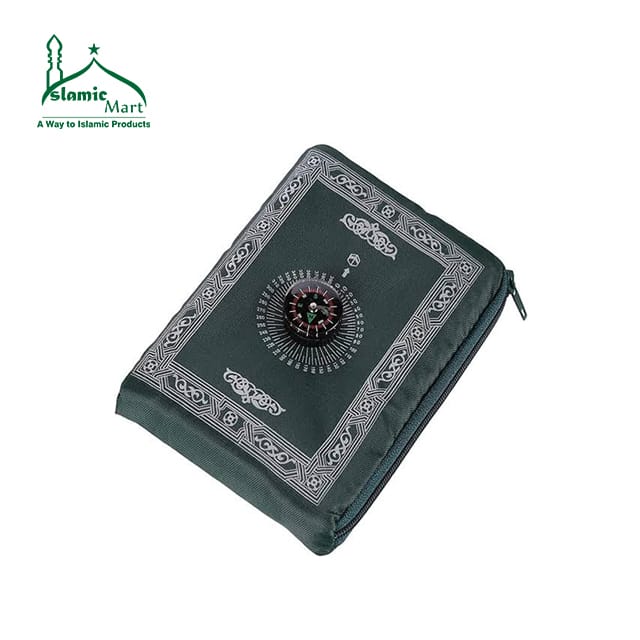 Travelling Prayer mat with Qibla Numa/ Pocket Janamaz