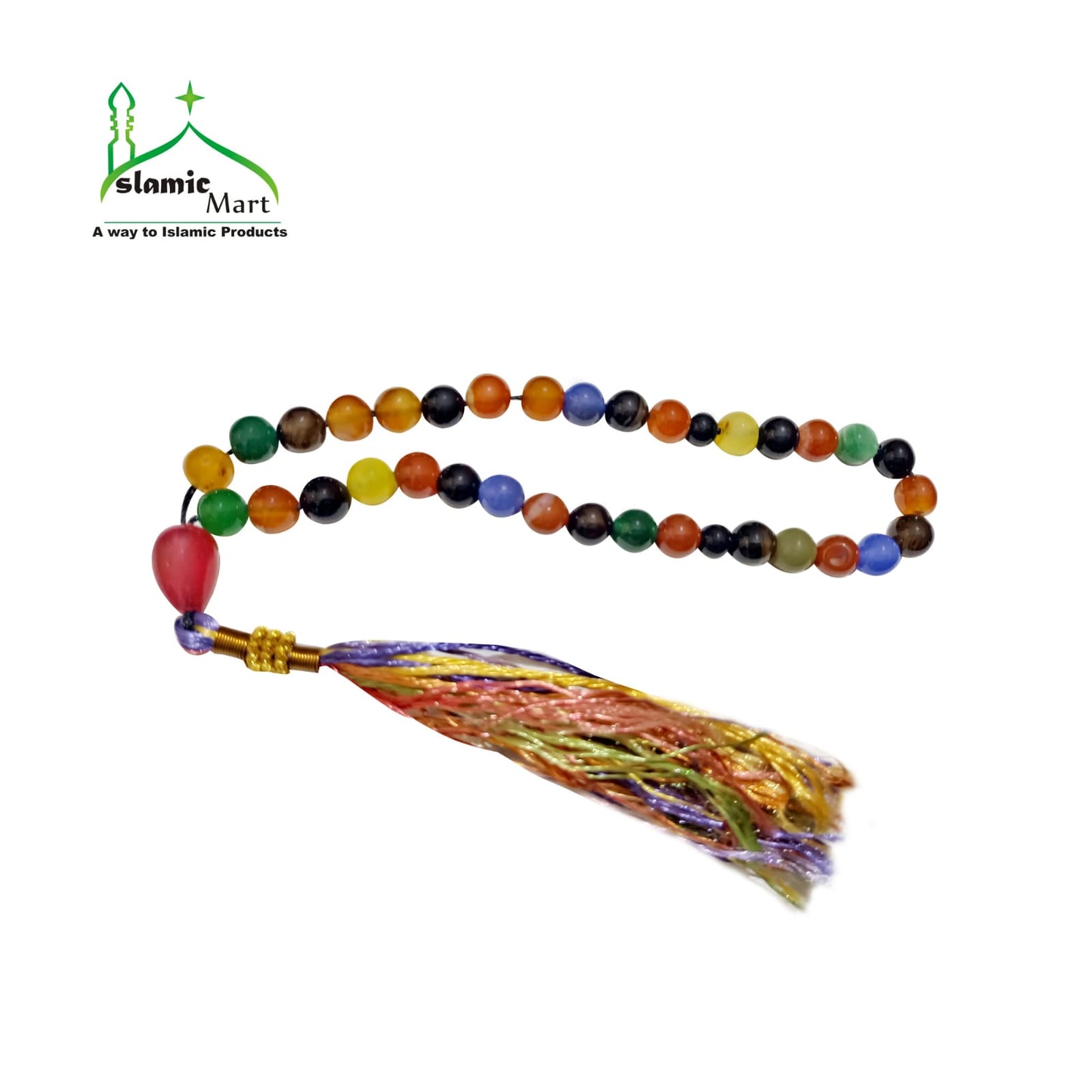 Multiple Stones Tasbeeh 33 Beads 8mm