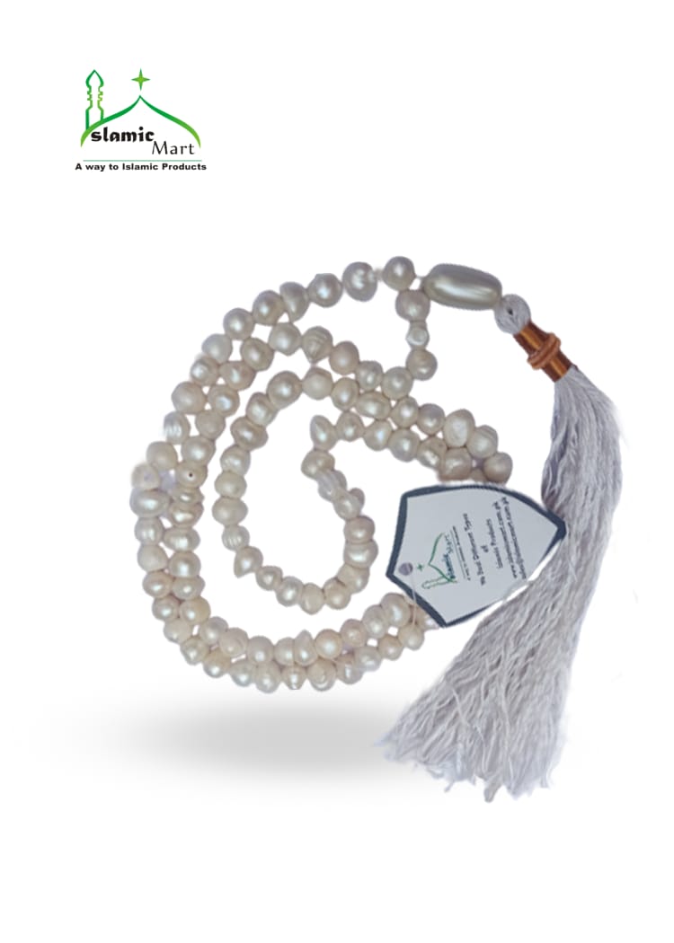 White Pearls Tasbeeh 100 beads